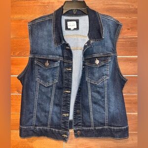 Blue jean vest
